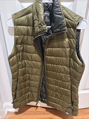 REI Women's Olive Green Packable Down Vest